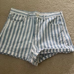 American Eagle striped mom shorts size 12